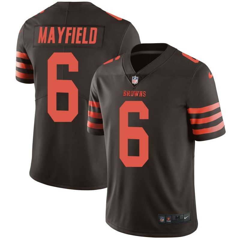 Youth Nike Browns 6 Baker Mayfield Brown Color Rush Limited Jersey Dzhi,We sell and wholesale Youth Nike Browns 6 Baker Mayfield Brown Color Rush Limited Jersey Dzhi on line form chian!